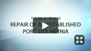 Repair of an Established Port Site Hernia